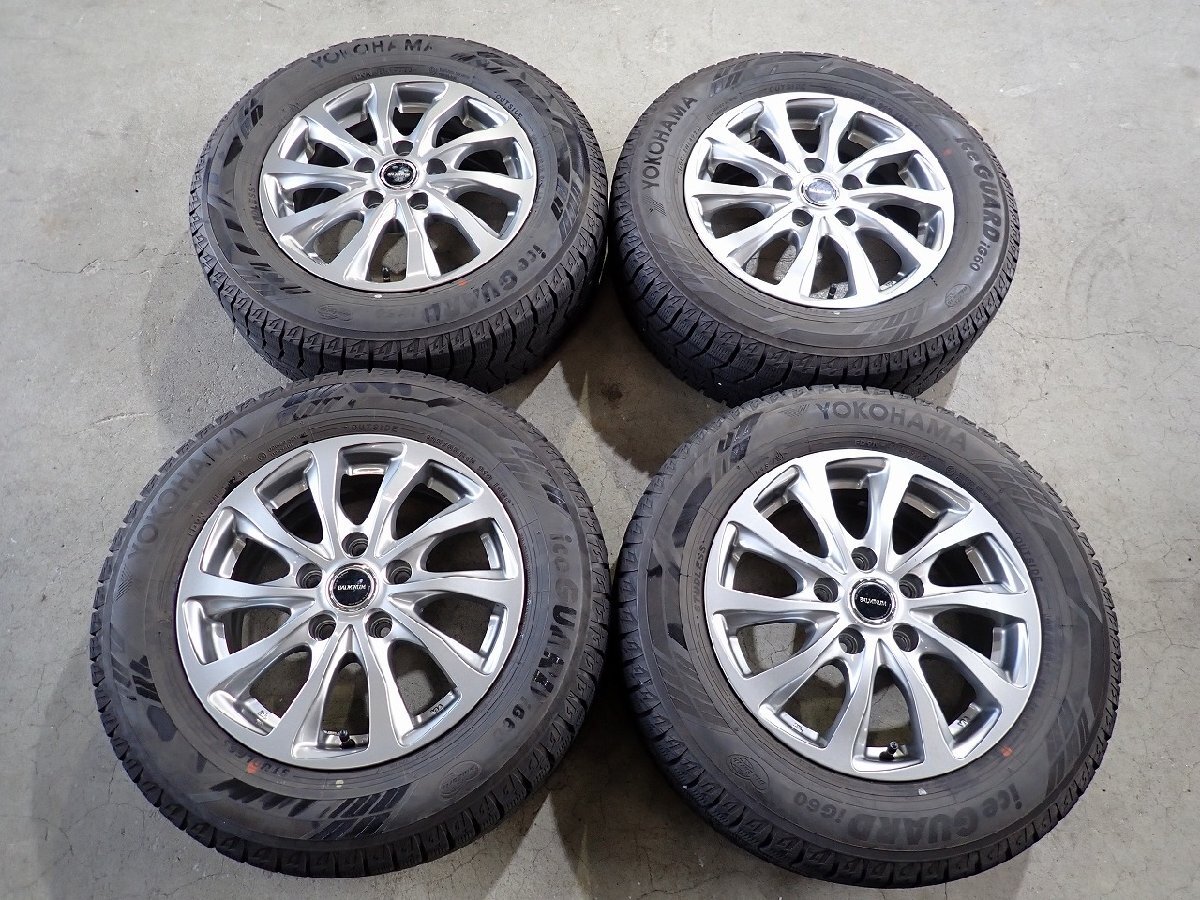 YS22842【送料無料195/65R15】セレナ オーリス ルミオンなどに 2023年製 中古スタッドレスセット ●15×6J 114.3/5H ET45●1円スタート拍卖