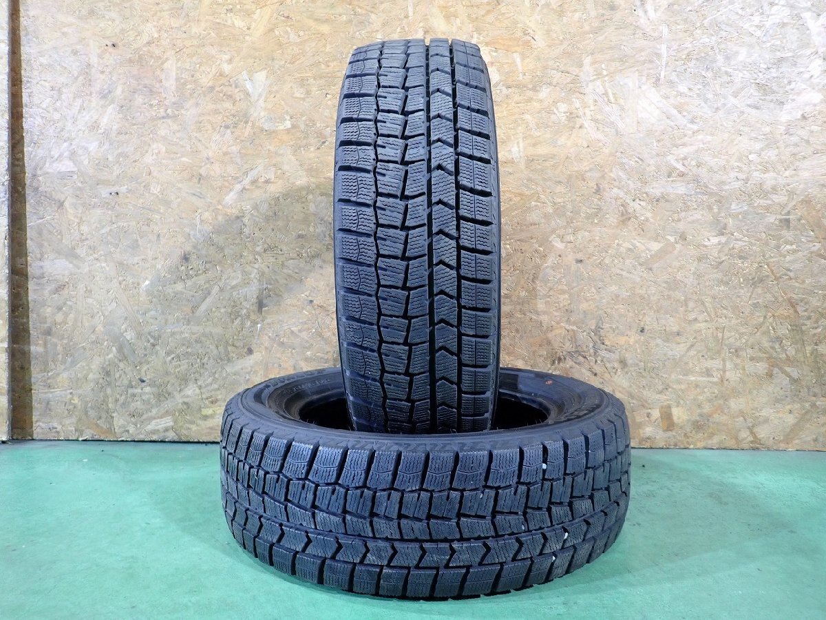 RK12170【送料無料185/60R15】2本 ダンロップ ウィンターマックス WM02 中古スタッドレス ヤリス ヴィッツ フィット ≪即決≫拍卖