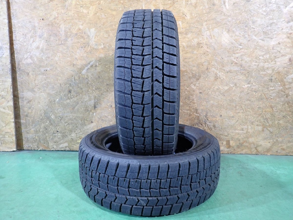 RK12184【送料無料205/55R16】2本 ダンロップ ウィンターマックス WM02 中古スタッドレス 2022年製 プリウス 86 BRZ ≪即決≫拍卖