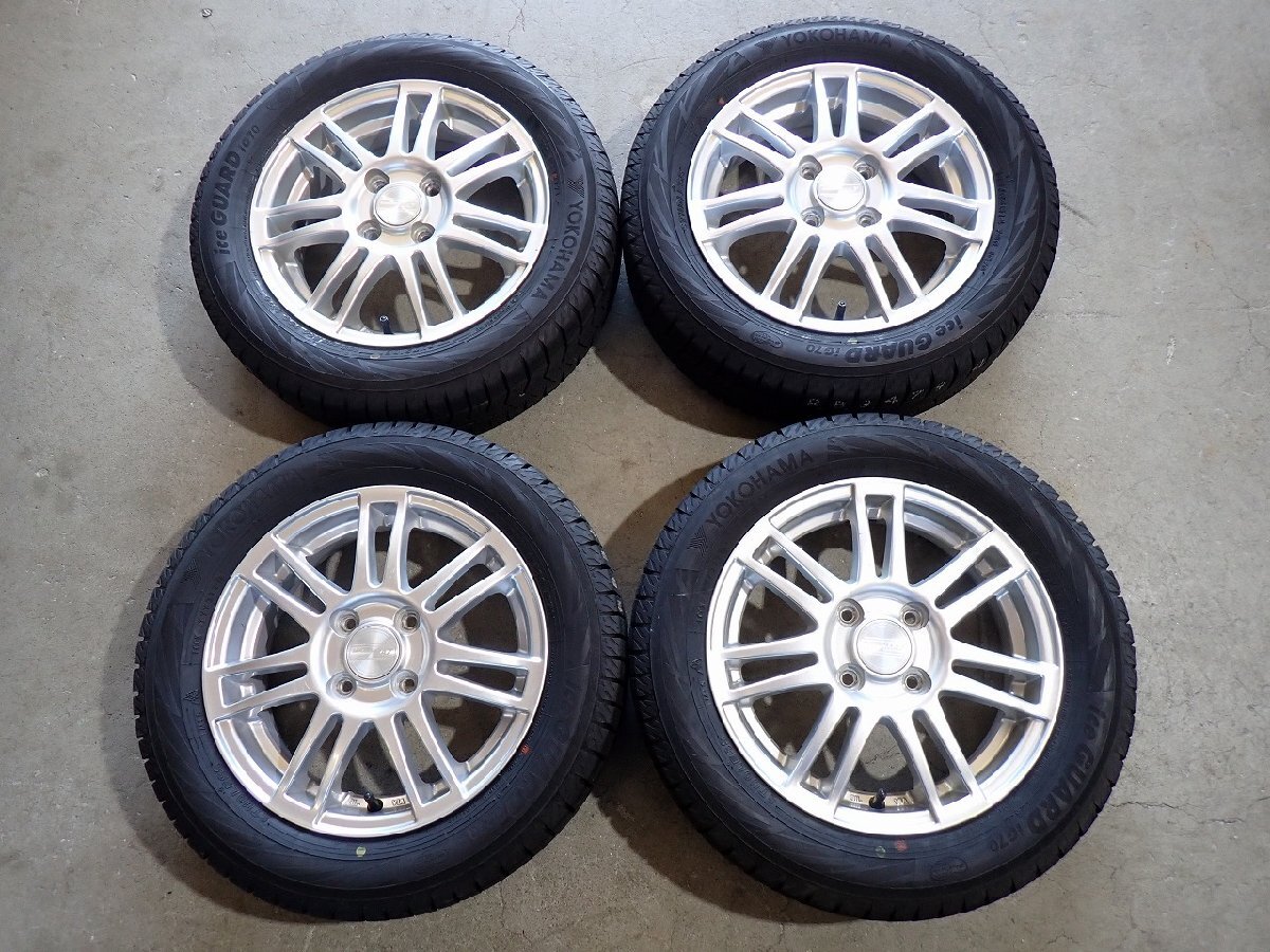 YS22656【送料無料165/65R14】ソリオ デリカD:2 ハスラーなどに ヨコハマ 中古スタッドレス ▼14×4.5J 100/4H ET44▼1円スタート拍卖