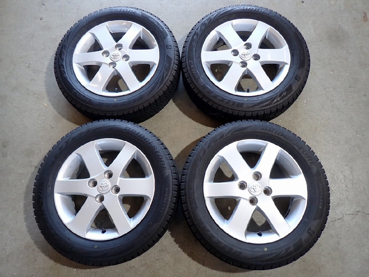 YS22660【送料無料175/65R15】トヨタ純正 スペイド純正 アクア フィールダーにも 中古スタッドレス ▼15×5J 100/4H ET39▼1円スタート拍卖