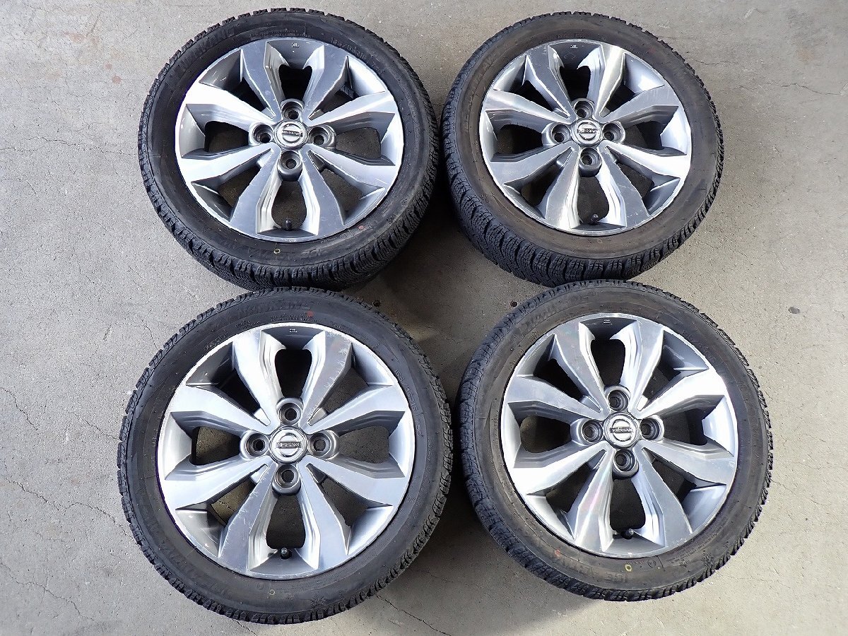 YS21927【送料無料165/55R15】ニッサン純正 デイズ デイズルークス純正 中古スタッドレス ■15×4.5J 100/4H ET46■1円スタート拍卖