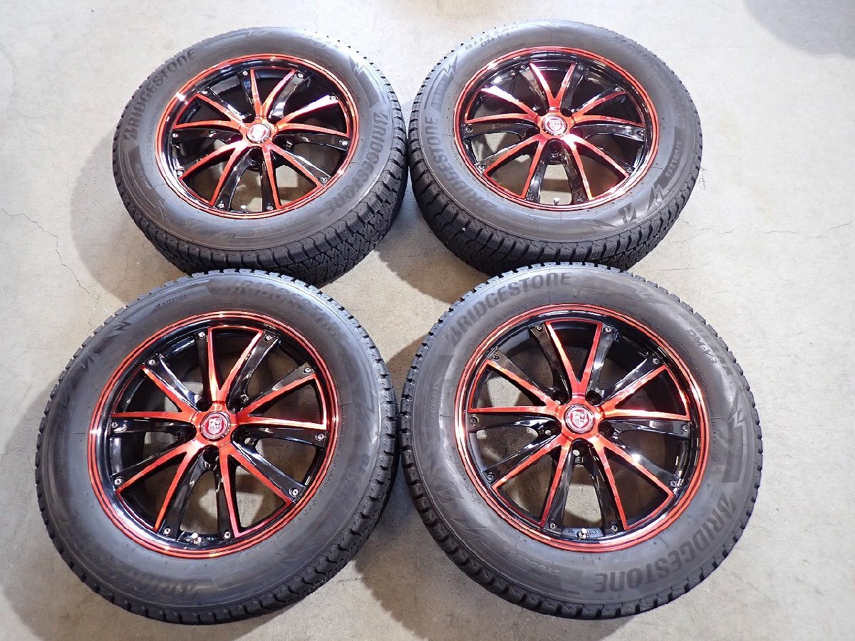 YS23911【送料無料225/60R18】NX ハリアー RAV4 エクストレイルなどに BS 中古スタッドレス ■18×7J 114.3/5H ET38■拍卖