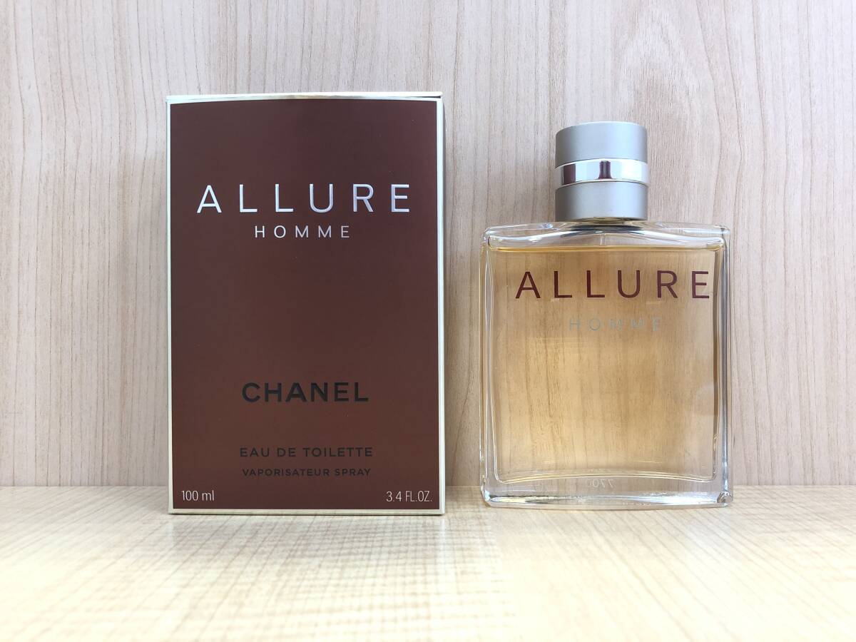 《H》CHANEL シャネル ALLURE HOMME アリュール オム オードゥトワレ 香水 100ml 箱付拍卖