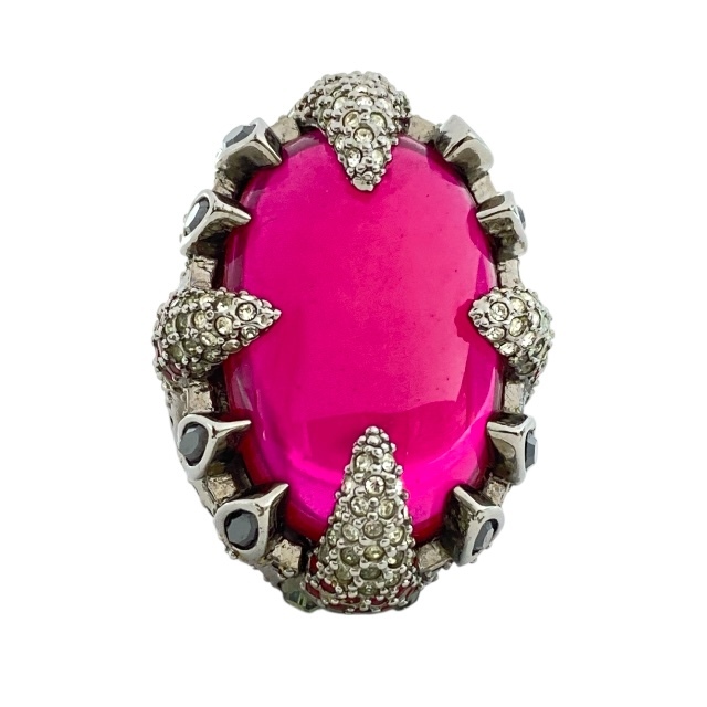 スワロフスキー リング クリスタルガラス アクセサリー ジュエリー ラインストーン シルバー レッド SWAROVSKI (サイズ約13号)拍卖