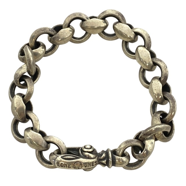 ロンワンズ シルクリンク シルバーブレスレット プレーンサークルチェーン シルバー SV925 ロゴ LONE ONES拍卖