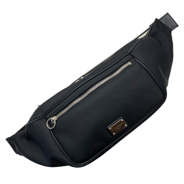 ドルチェ&ガッバーナ BM1495 ベルトバッグ ウエストバッグ ウエストポーチ ボディバッグ ロゴ ナイロン ブラック ホワイト DOLCE&GABBANA拍卖