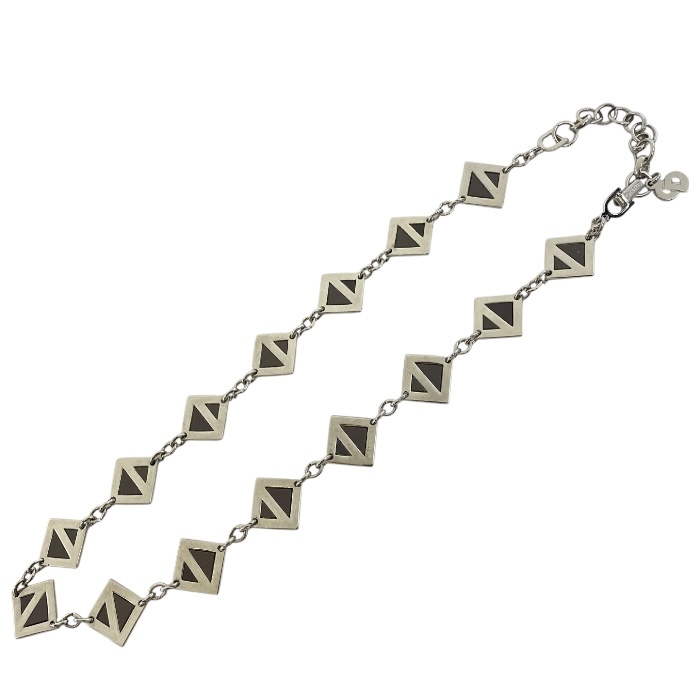 クリスチャン ディオール CDダイヤモンド ネックレス ジュエリー アクセサリー GP シルバー Christian Dior拍卖