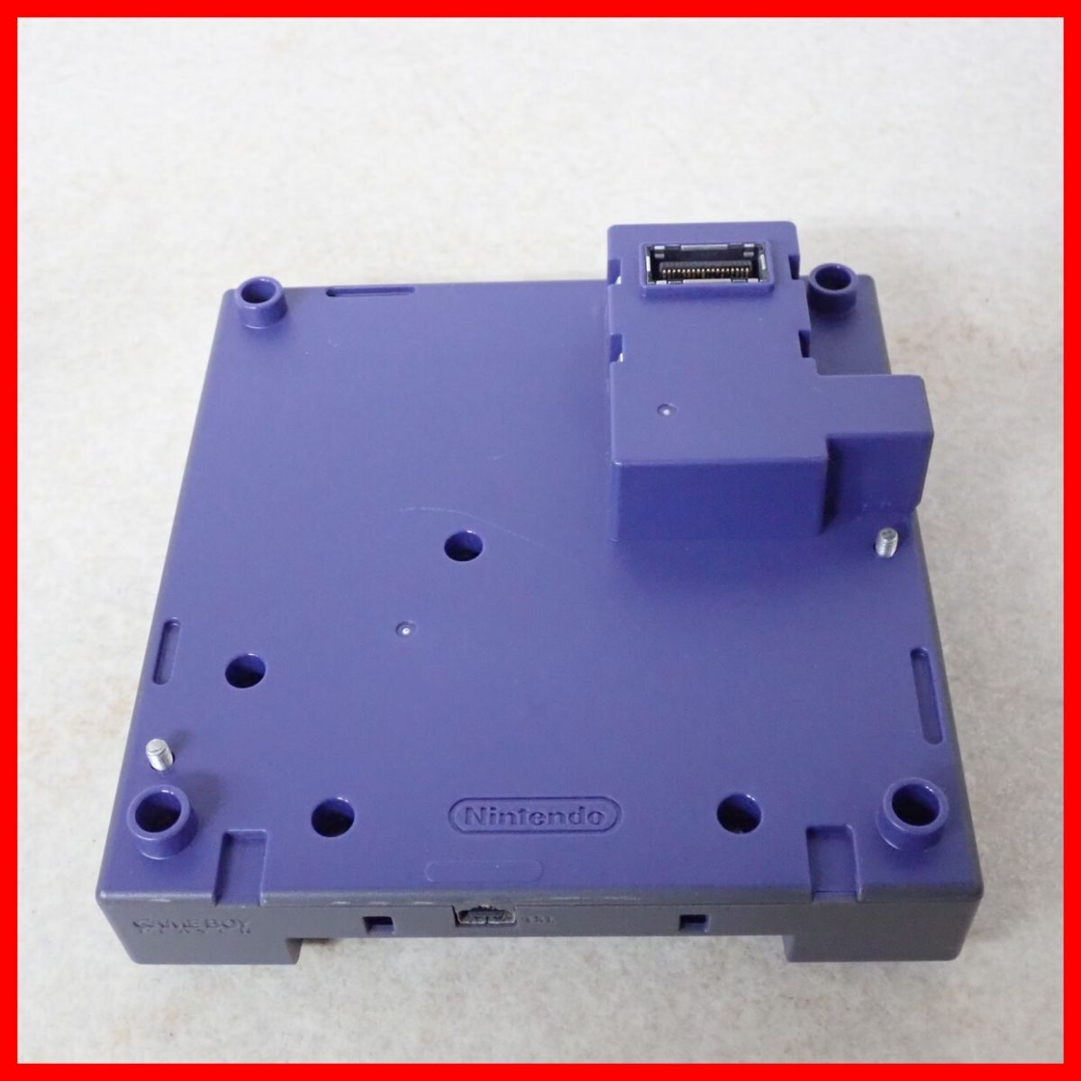 動作品 GC ゲームキューブ ゲームボーイプレーヤー バイオレット 本体のみ DOL-017 GAME BOY PLAYER 任天堂 Nintendo【10拍卖