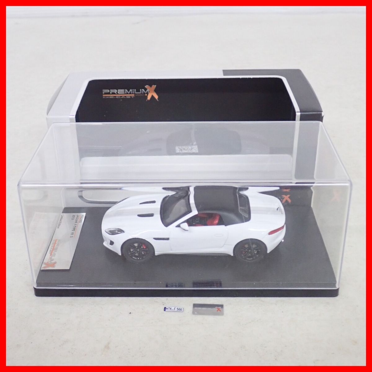 プレミアムX 1/43 PRD303 ジャガー Fタイプ V8 S ソフトトップ 2013 ホワイト JAGUAR F-TYPE PREMIUM-X【10拍卖