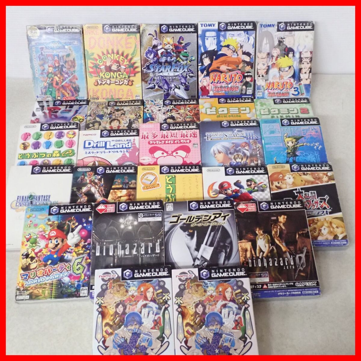 GC ゲームキューブ ゴールデンアイ ダーク・エージェント/ピクミン 等 ソフト 25本 大量セット 任天堂 Nintendo 箱付 ダブりなし【20拍卖