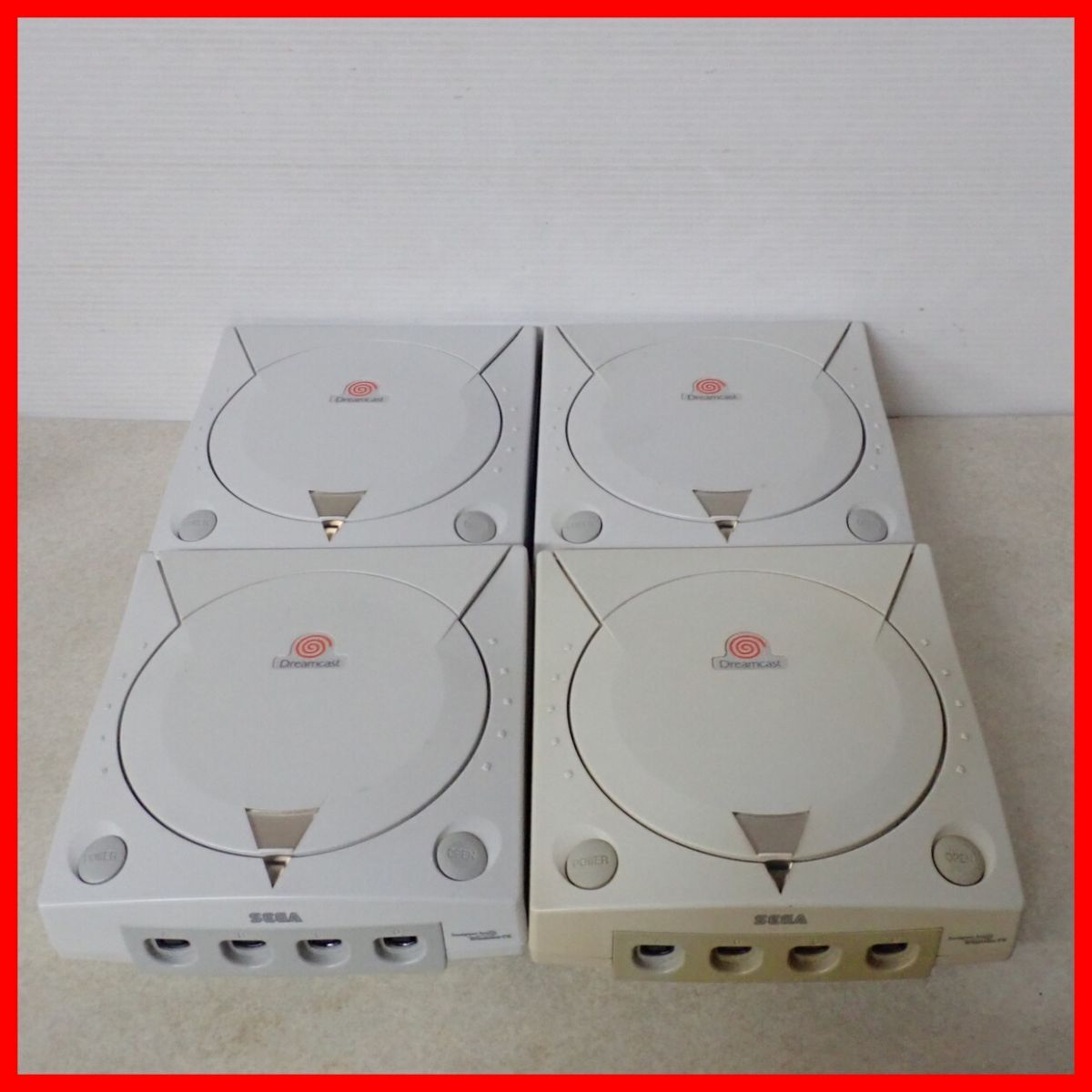 DC ドリームキャスト 本体のみ HKT-3000 まとめて4台セット Dreamcast ドリキャス SEGA セガ ジャンク【20拍卖