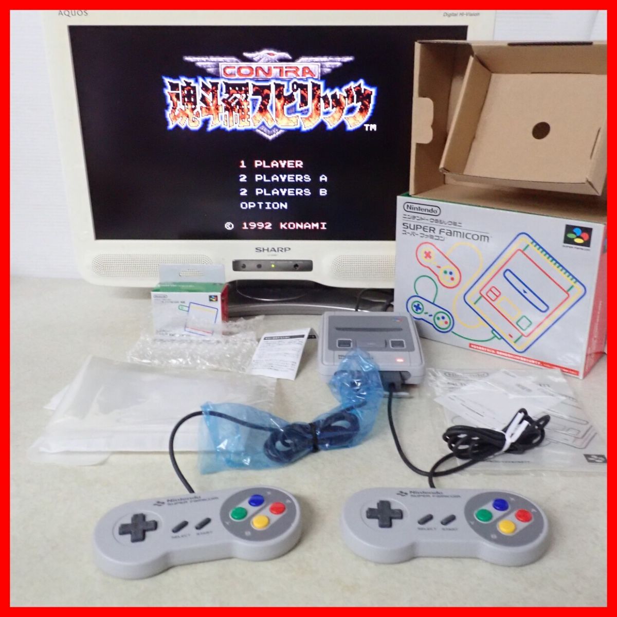 動作品 SFC スーファミ ニンテンドークラシックミニ スーパーファミコン 本体 箱説付 CLV-301 Nintendo 任天堂【10拍卖