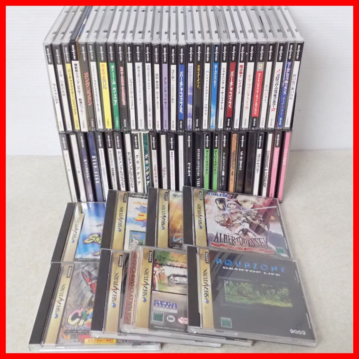 SS セガサターン だいなあいらん/サイバーボッツ/スカイターゲット/グランディア/街/ガングリフォン 等 まとめて50本 大量セット【20拍卖