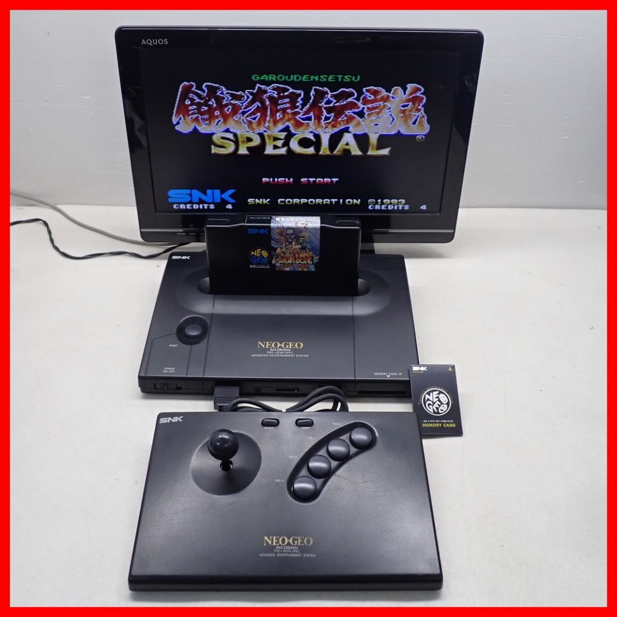 動作品 NG ネオジオ 本体 NEO-0 MAX 330 MEGA PRO-GEAR SPEC + メモリーカード まとめてセット NEO-GEO NEOGEO SNK エスエヌケイ【20拍卖