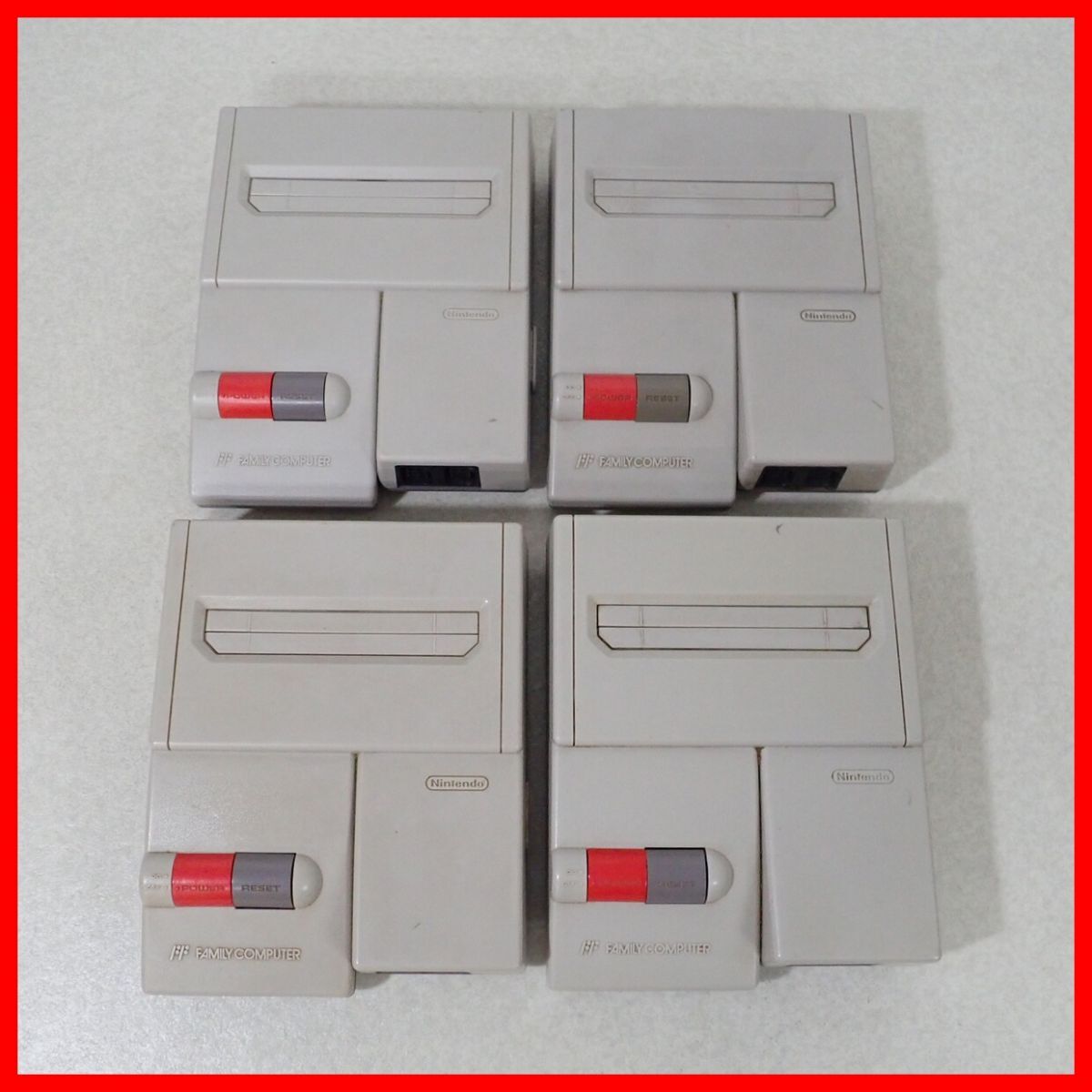 FC ニューファミコン 本体 HVC-101 4台 まとめてセット 任天堂 Nintendo ジャンク【10拍卖