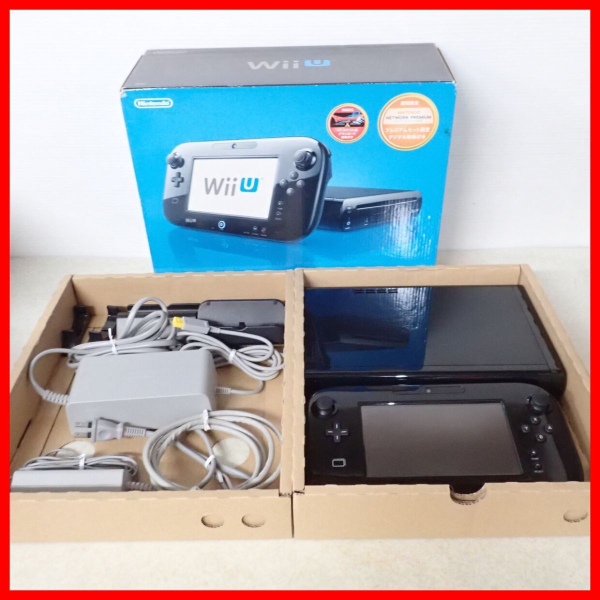 動作品 WiiU 本体 32GB クロ プレミアムセット 箱付 任天堂 Nintendo 即決【20拍卖