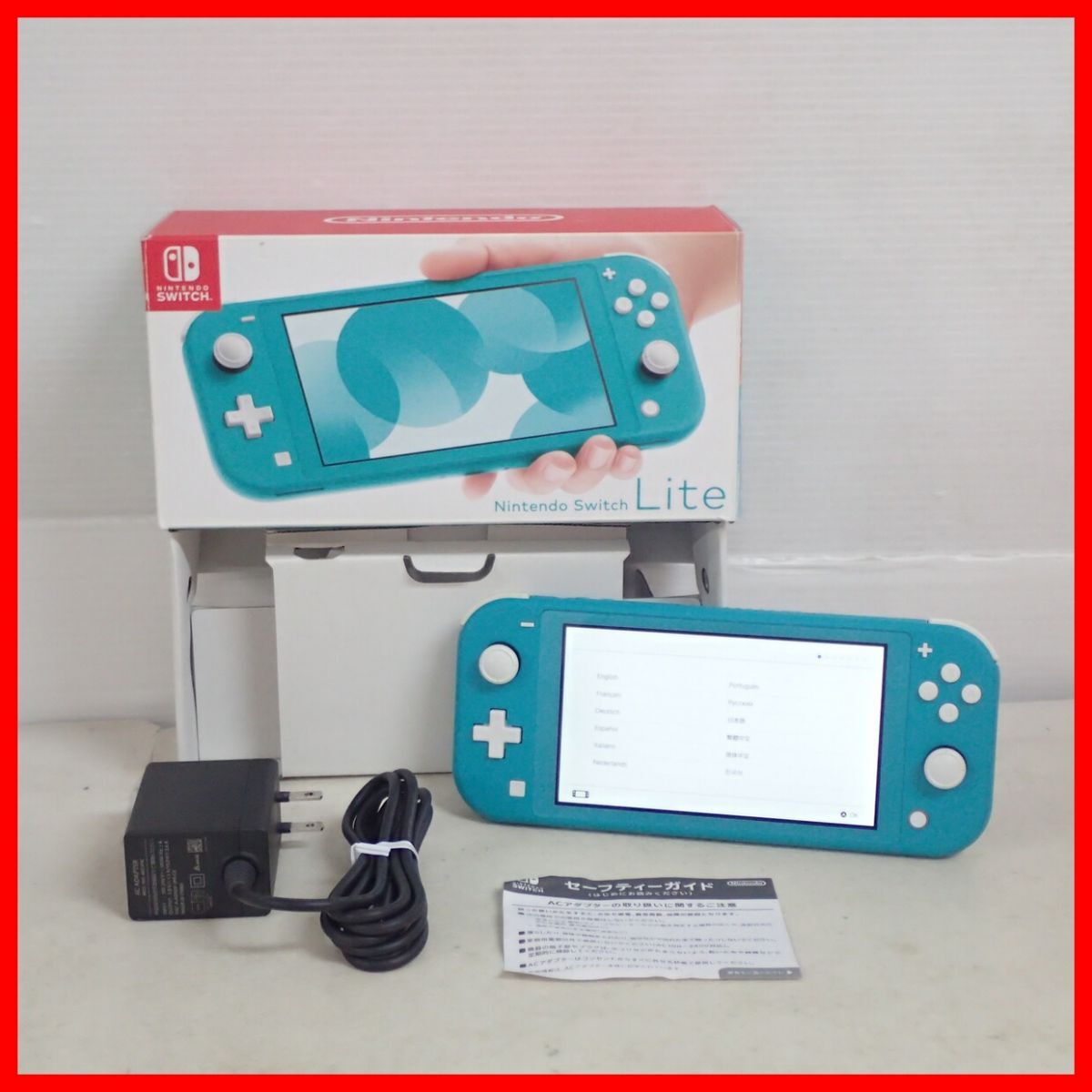 動作品 NSW ニンテンドー Switch Lite 本体 HDH-001 Turquoise ターコイズ Nintendo スイッチ ライト 箱付【10拍卖