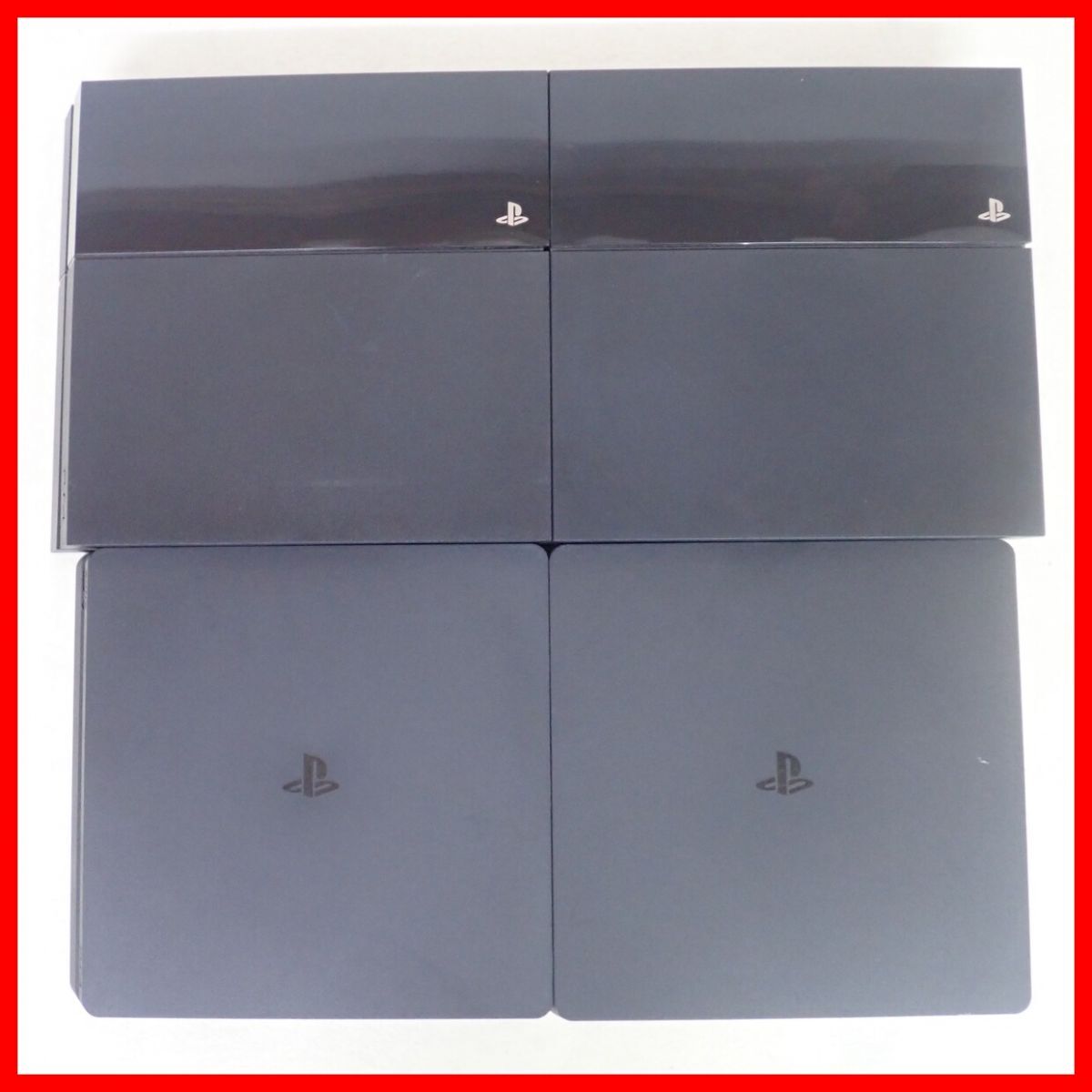 PS4 プレステ4 本体のみ CUH-1000A 2台/2000B 2台 ジェット・ブラック まとめて4台セット SONY ソニー HDDなし 起動不可 ジャンク【40拍卖