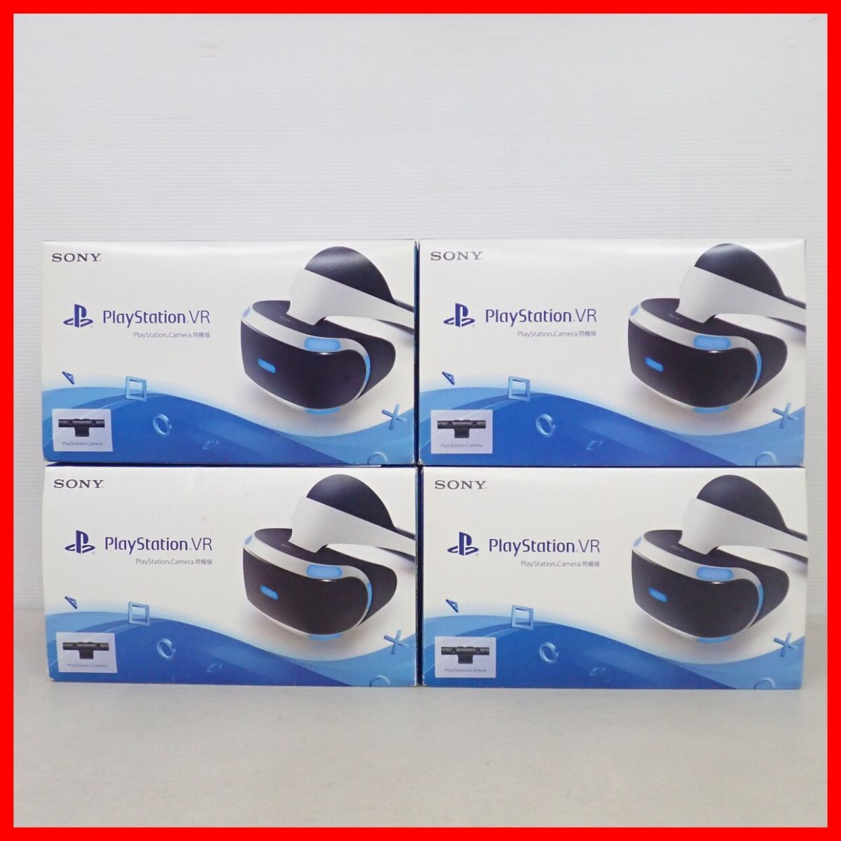 PS4/PS5 PSVR プレイステーションVR CUH-ZVR1 PlayStation Camera 同梱版 まとめて4台セット PlayStation4 SONY ソニー 動作未確認【40拍卖