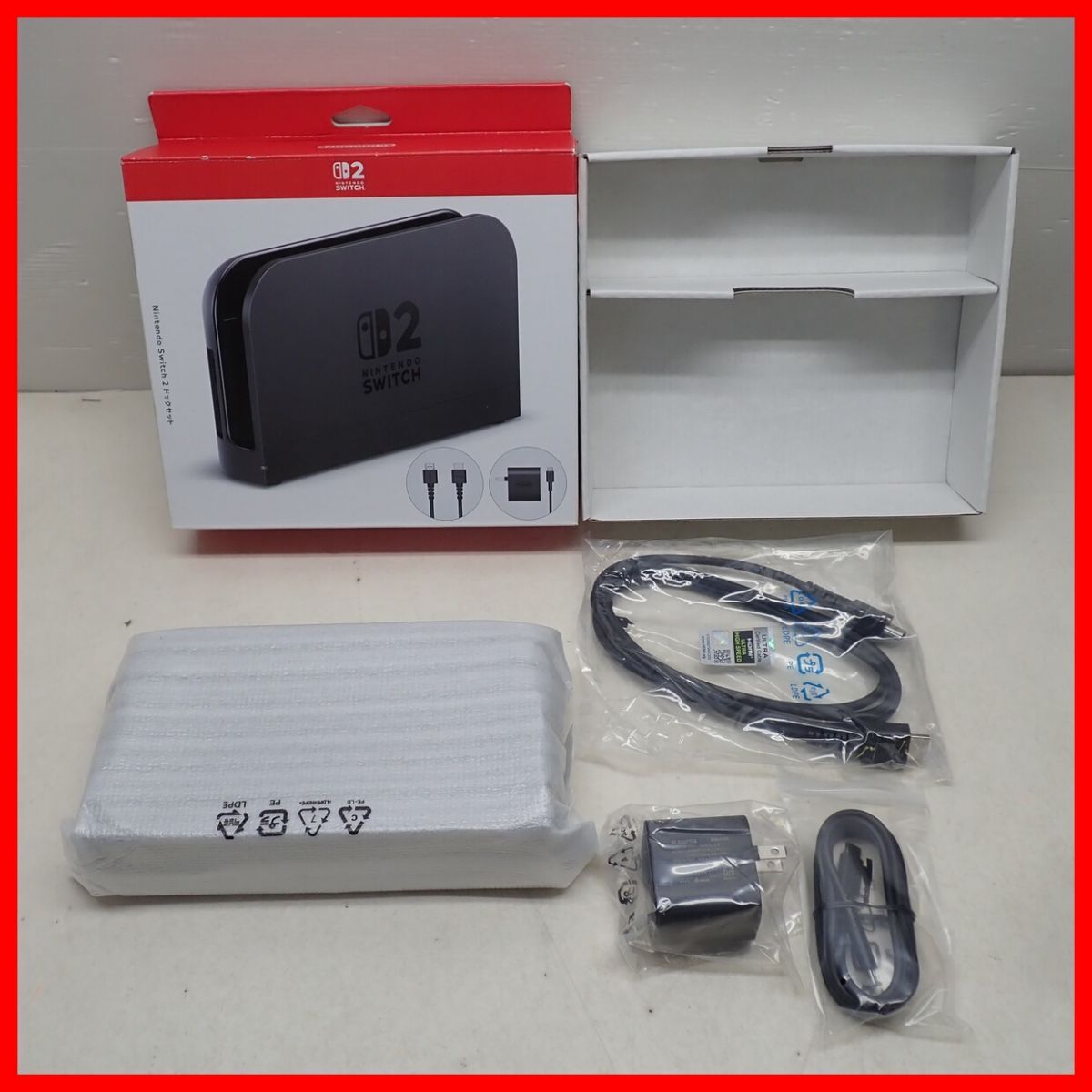 未使用 NSW2 ニンテンドー Switch2 純正 ドックセット Nintendo スイッチ2 任天堂 箱付【10拍卖