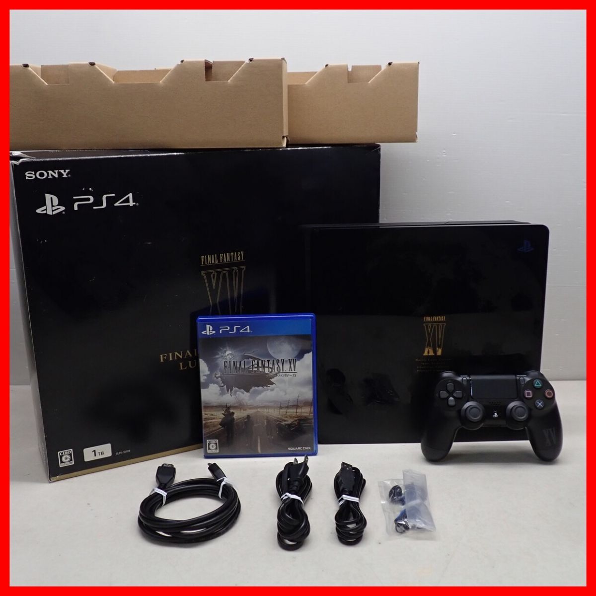 動作品 PS4 プレステ4 本体 CUH-2000B 1TB FINALFANTASY XV LUNA EDITION CUHJ-10013 FFXV ルナ エディション SONY ソニー 箱付【20拍卖