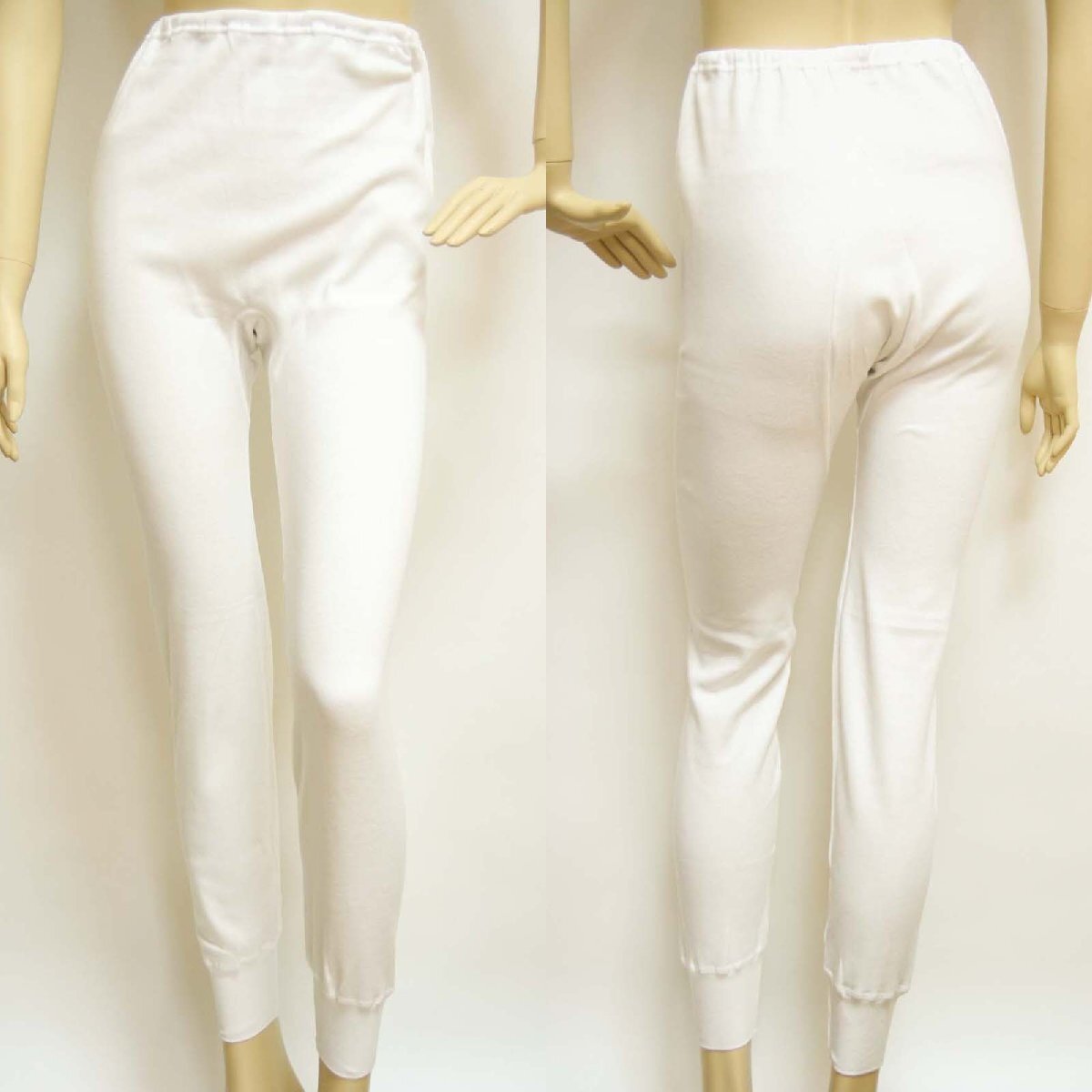 送料無料◆超お得2枚組◆綿100%◆日本製◆ボトムインナー◆スラックス下(M/ホワイト)◆三重編み◆保温◆吸汗&放湿◆通年物◆快適な履き心地拍卖