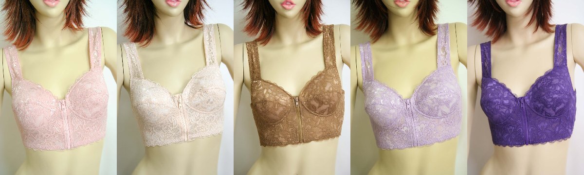送料無料◆超お得5色×2組◆背筋きれい◆綿95%◆セミロング◆脇高パターン◆さわやか綿混◆立体カップ◆ノンワイヤー◆前開きブラジャー(M)拍卖