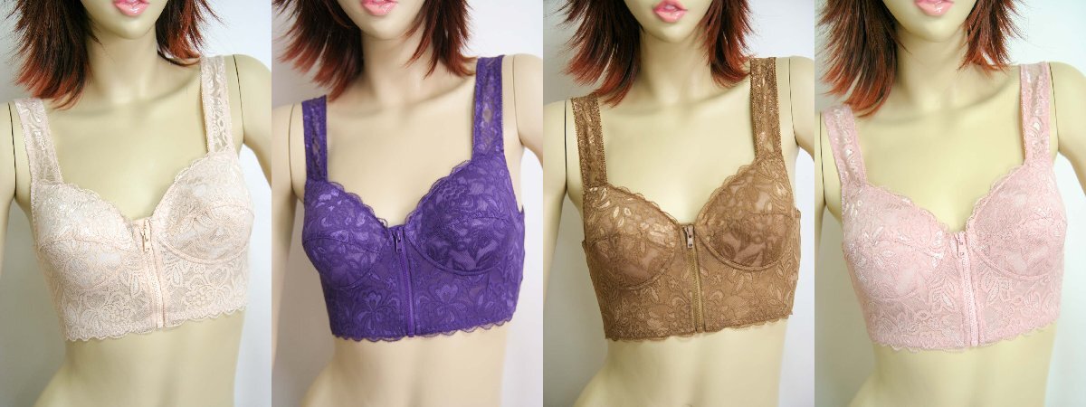 送料無料◆超お得4色組◆背筋きれい◆綿95%◆セミロング◆脇高パターン◆さわやか綿混◆立体カップ◆ノンワイヤー◆前開きブラジャー(3L)拍卖