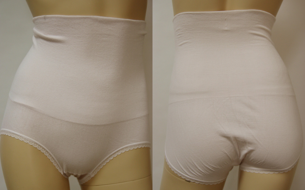 送料無料◆超お得◆2枚組◆お腹すっぽり深履き◆ハイウエスト◆タテ・ヨコ・ナナメ自在◆大寸◆綿混◆成型ショーツ【LL~EL(3L)】グレー拍卖