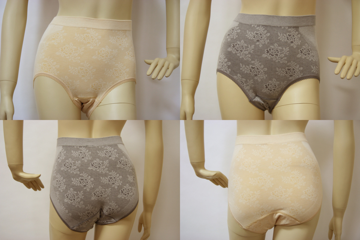 送料無料◆2色組◆綿混素材◆快適フィット◆成型安心ショーツ(LL~3L/ベージュ&グレー)抗菌・防臭加工◆縫い目が無い◆尿漏れ対策AT-6789拍卖