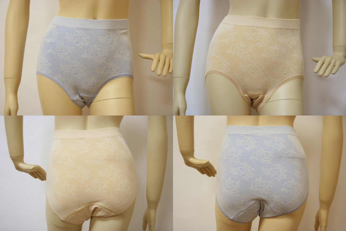 送料無料◆2色組◆綿混素材◆快適フィット◆成型安心ショーツ(LL~3L/ブルー&ベージュ)抗菌・防臭加工◆縫い目が無い◆尿漏れ対策AT-6789拍卖