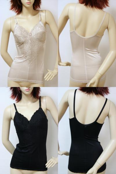 送料無料◆2色組◆おなか引き締め効果◆ノンワイヤー◆立体カップ構造◆花柄レース◆高級ソフトボディシェイパー(A/90/ベージュ&ブラック拍卖