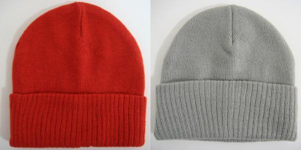 送料無料◆超お得2色×2型組jou jou lier◆プレーンカラー◆ニットワッチ帽(オレンジ&グレー)×JABURO◆スターダスト星柄ニット帽2色組拍卖
