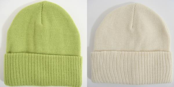 送料無料◆超お得2色×2型組jou jou lier◆プレーンカラー◆ニット帽(イエローグリーン&クリーム)×JABURO◆ルースコスタ柄◆ニット帽2色組拍卖