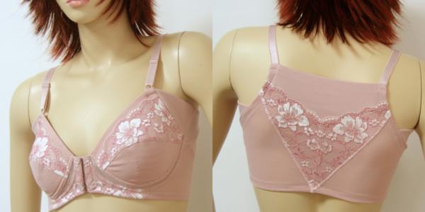 送料無料◆補整下着◆【多機能性】◆吸汗パッド付き◆フロントホック◆綿混素材◆ノンワイヤー◆背中&脇すっきり◆汗取りブラ(C/70/ピンク)拍卖