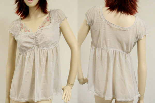 送料無料◆2枚組◆安心と信頼の【日本製】◆beautima◆ルシアン◆ランジェリー◆さらさら肌触り◆シースルールームウェア(M/ホワイト)拍卖