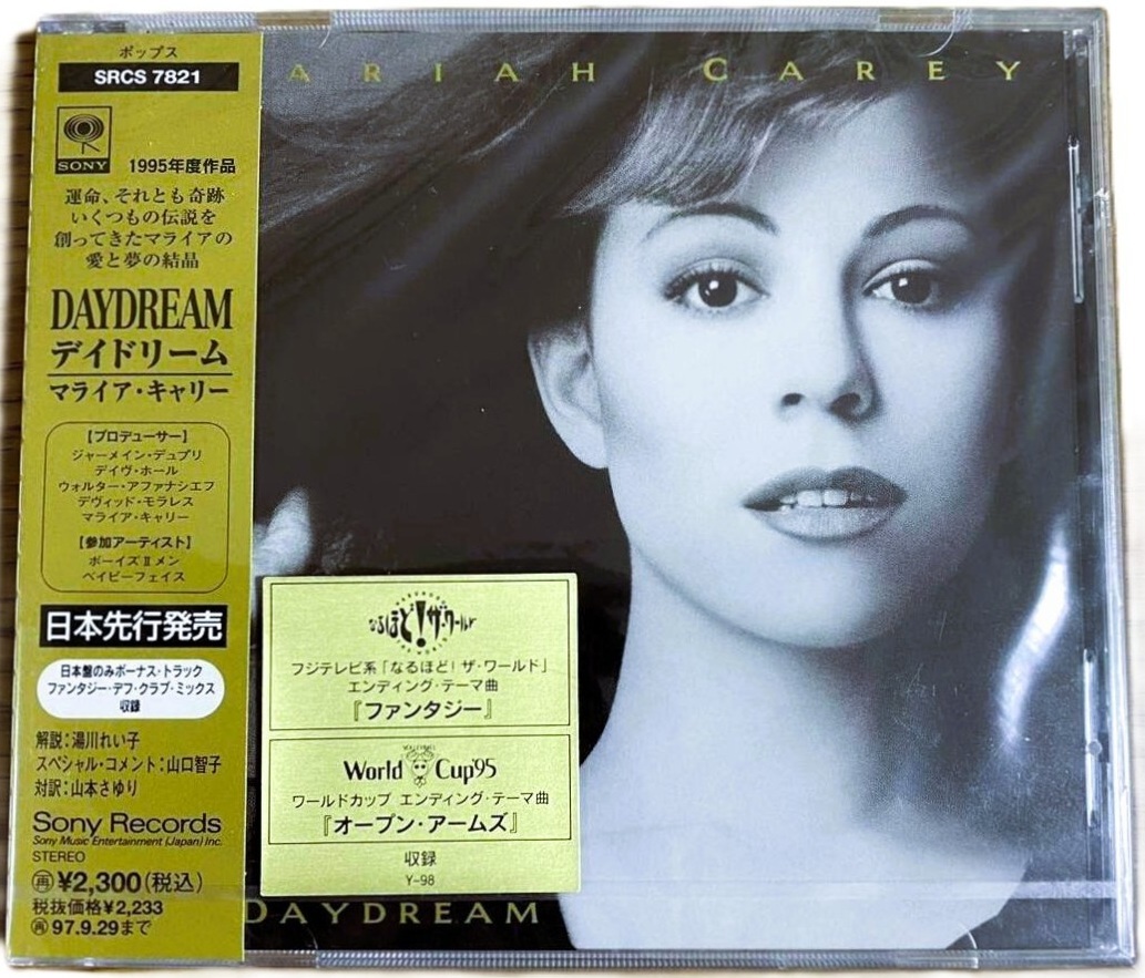 新品未開封★デイドリーム/マライア・キャリー★1995年日本国内先行発売盤アルバム【全13曲収録】品番:SRCS-7821●DAYDREAM/MARIAH CAREY拍卖