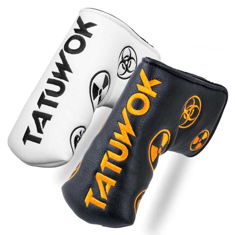 ゴルフヘッドカバー パターカバー スコッティーキャメロン オデッセイに適合 マグネット開閉式 ピンタイプ マーク 刺繍 白・黒拍卖