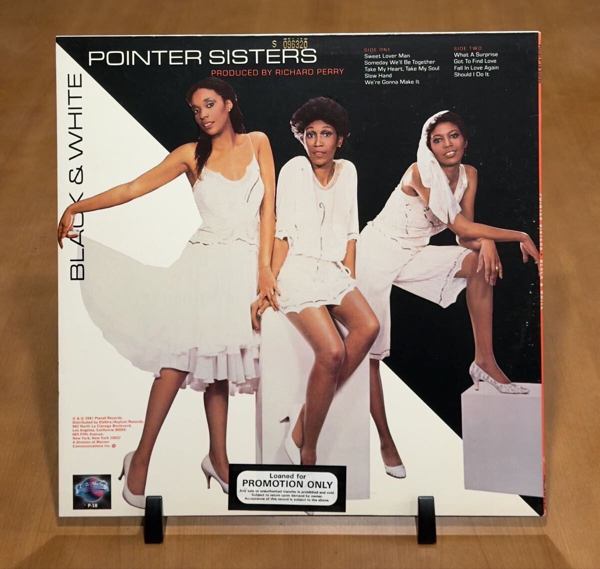 【USプロモ/promotional copy】Pointer Sisters “Black & White” 【preowned/中古★盤質EX〜VG】拍卖