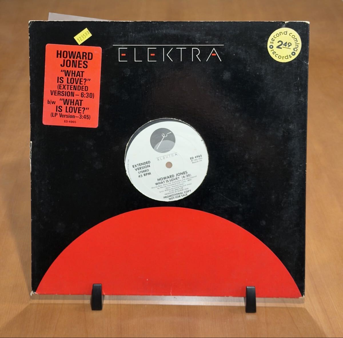 【USプロモ/promotional copy】Howard Jones “What is Love?”(12”シングル)【preowned/中古★盤質EX】拍卖