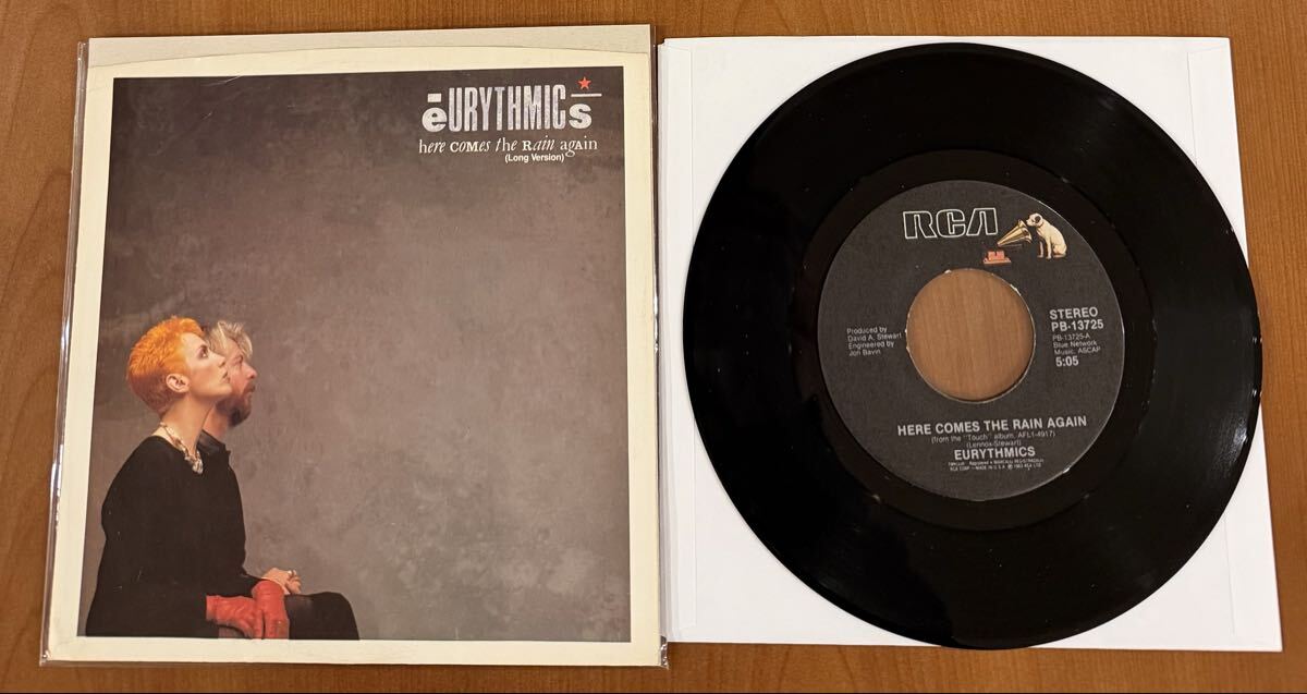 USオリジナルシングル Eurythmics “Here Comes the Rain Again” 【preowned/中古★w/pic sleeve】付録:ジャケットのみ5枚拍卖