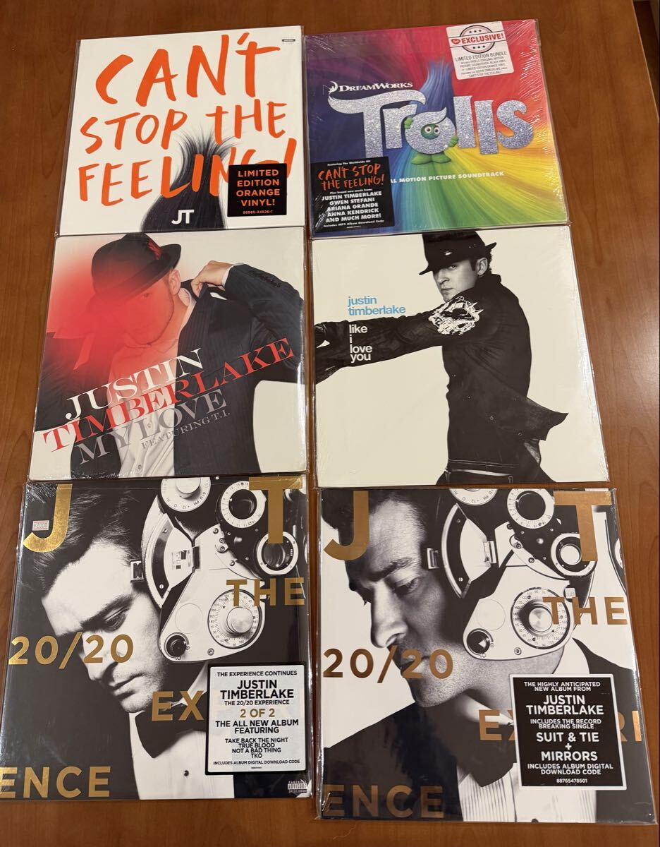 オリジナルLP Justin Timberlake 6枚 【SEALED/未開封】拍卖