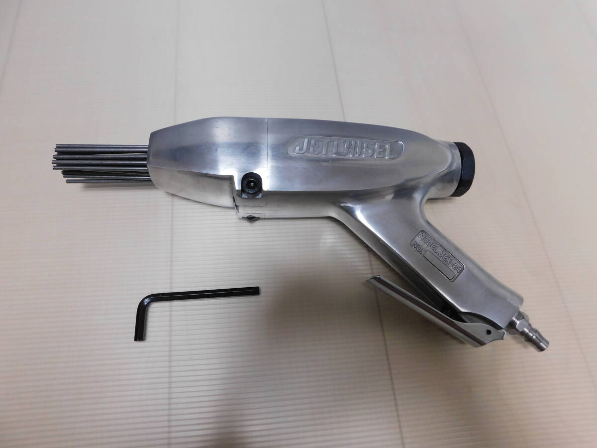 JET CHISEL エア エアー ジェットチゼル ニードルチゼル ニードルスケーラー ジェットタガネ レストア サビ取り 鈑金 板金 未使用拍卖