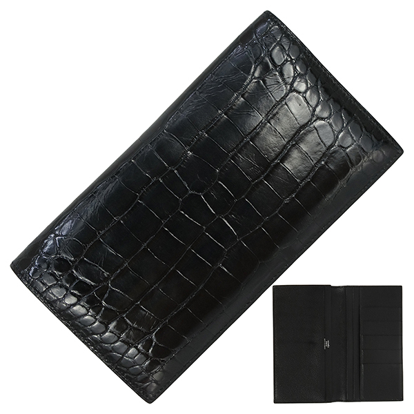 エルメス 財布 MC2 フレミング アリゲーターリセ ノワール 1128拍卖