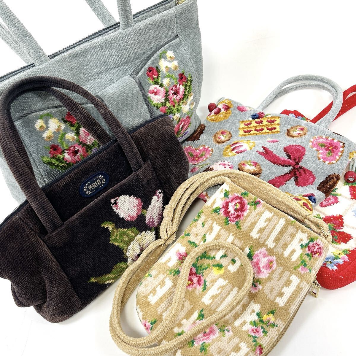 FEILER フェイラー トート ショルダーバッグ 花柄 5点まとめて alp岩1112長拍卖