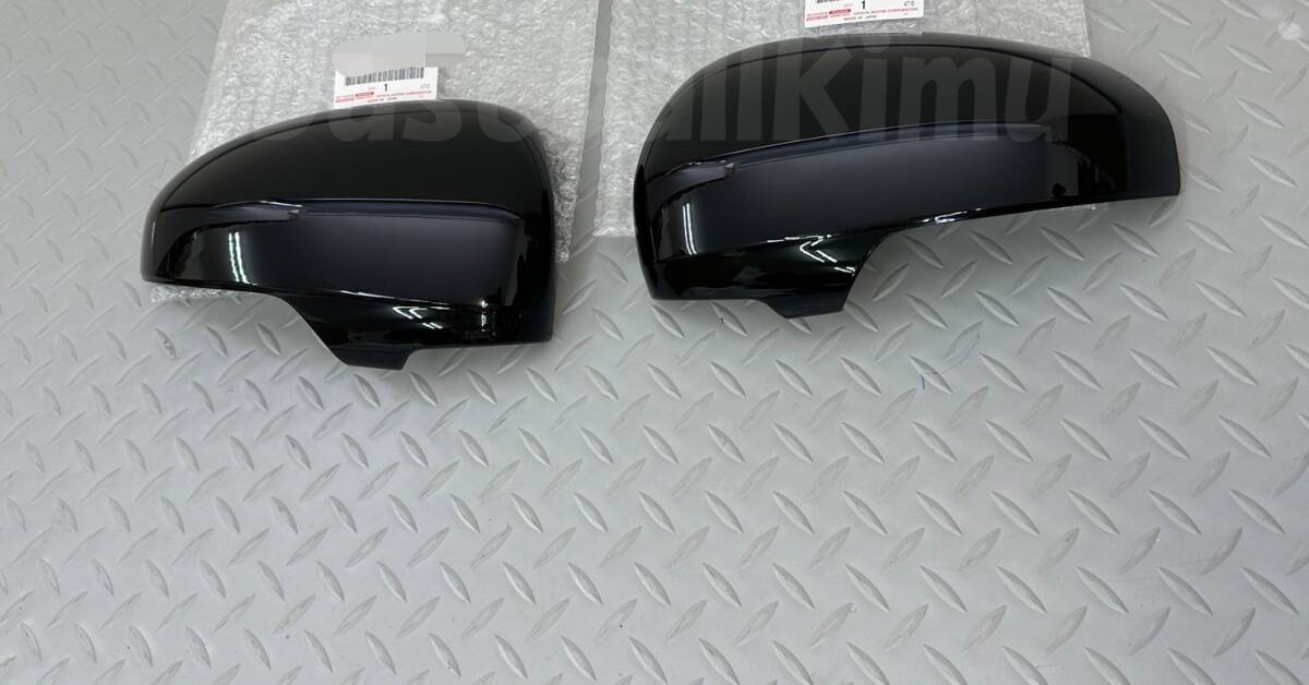 ■新品■トヨタ 純正 プリウスα ZVW40 ZVW41 左右 ドアミラーカバー ブラック 黒 202拍卖