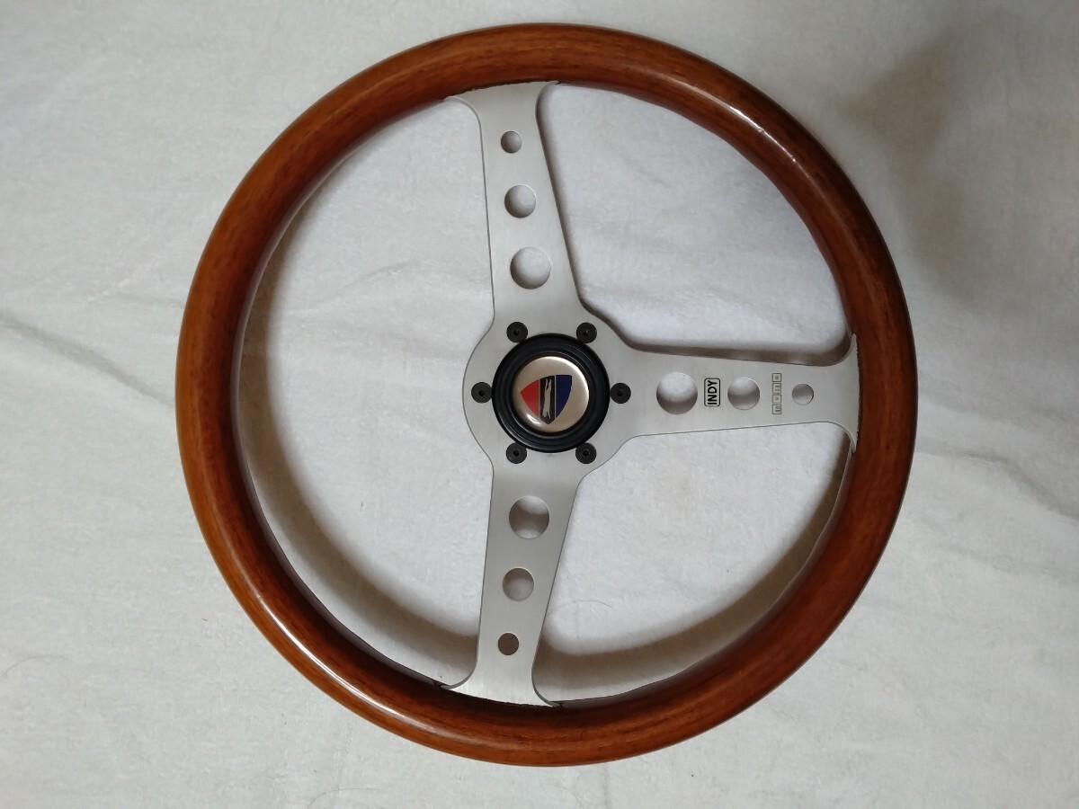 希少 MOMO ステアリング ホイール made in ITALY wood ウッドヴィンテージ モモステ vintage ハンドル 拍卖