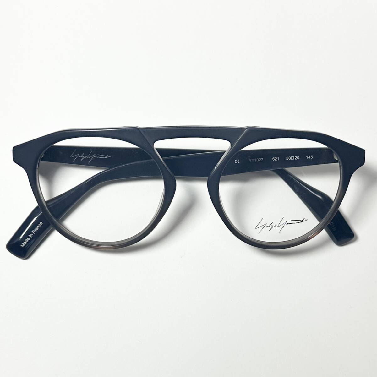 新品 Yohji Yamamoto ヨウジヤマモト YY1027 621 メガネ 純正ケース付き フランス製 Y3拍卖