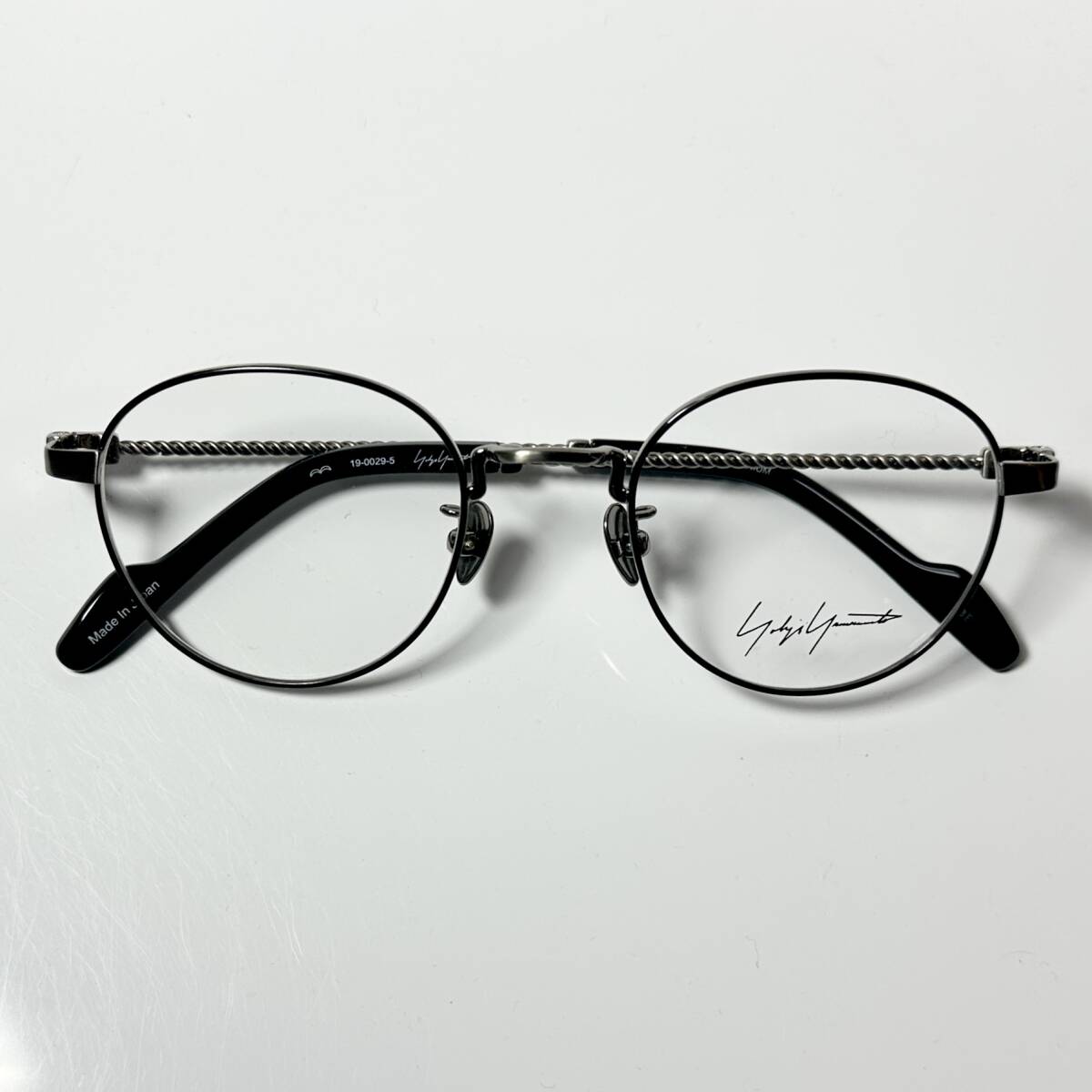 新品 Yohji Yamamoto ヨウジヤマモト YY19-0029 5 メガネ 純正ケース付き フランス製 Y3 拍卖